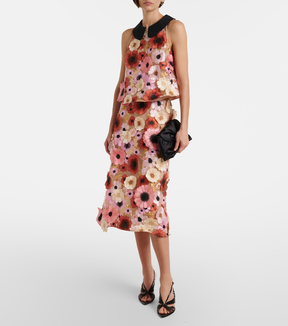 Blooming Meadow silk-trimmed top | Dorothee Schumacher
