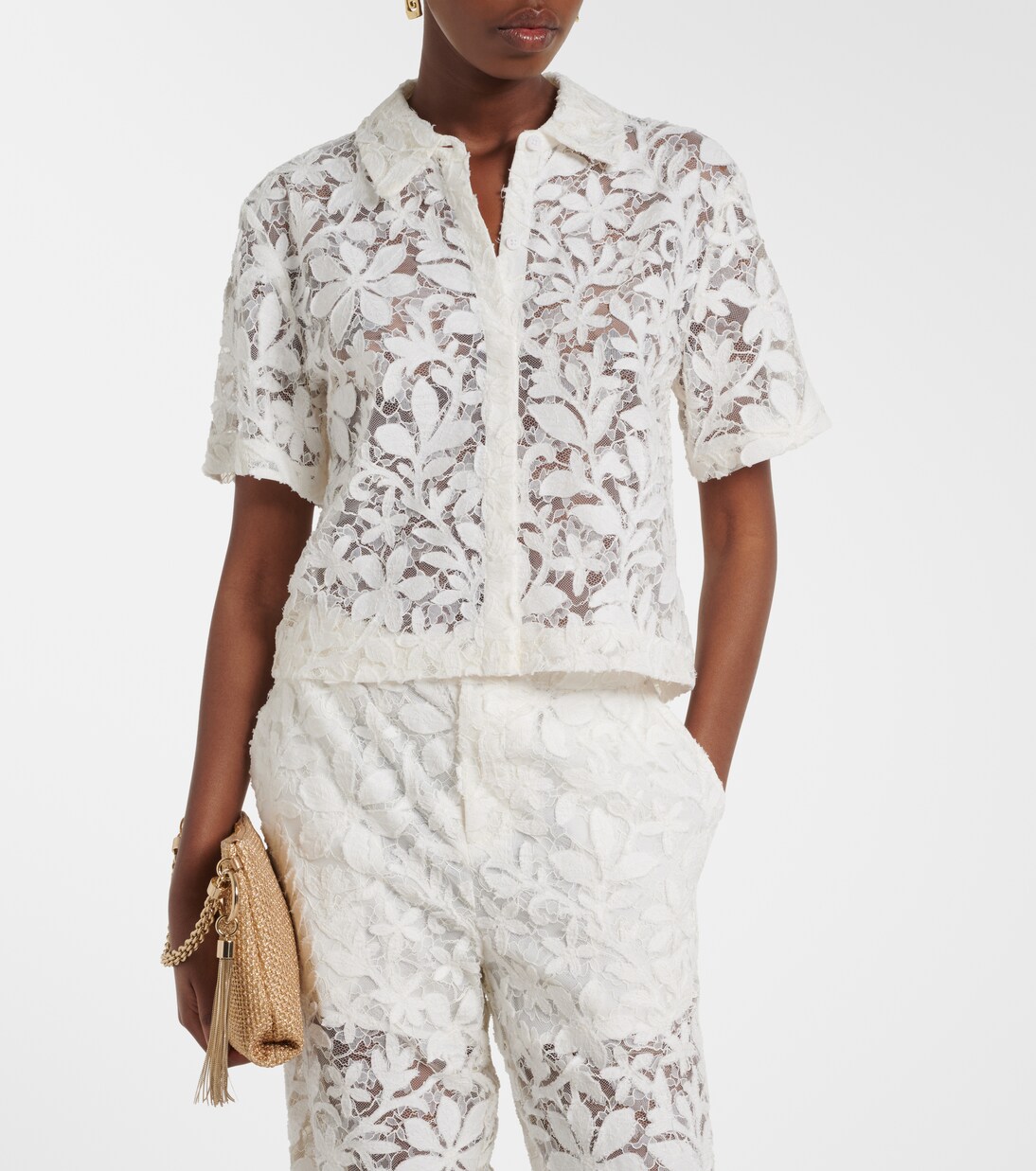 Cotton lace shirt | Simkhai