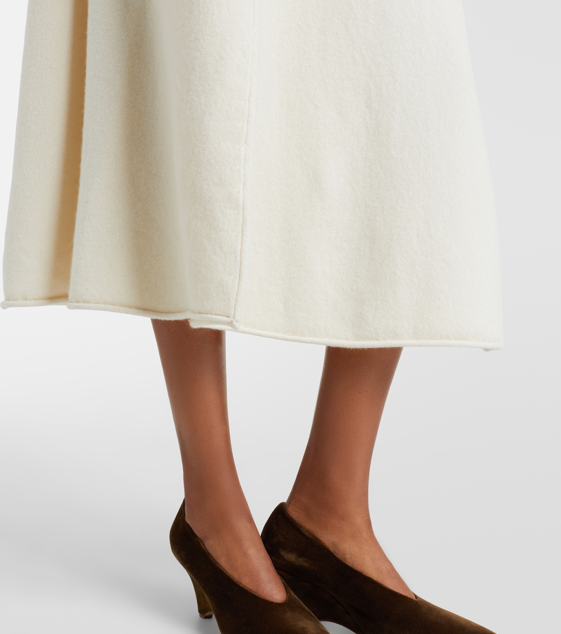 N°388 Ease cashmere-blend midi skirt | Extreme Cashmere
