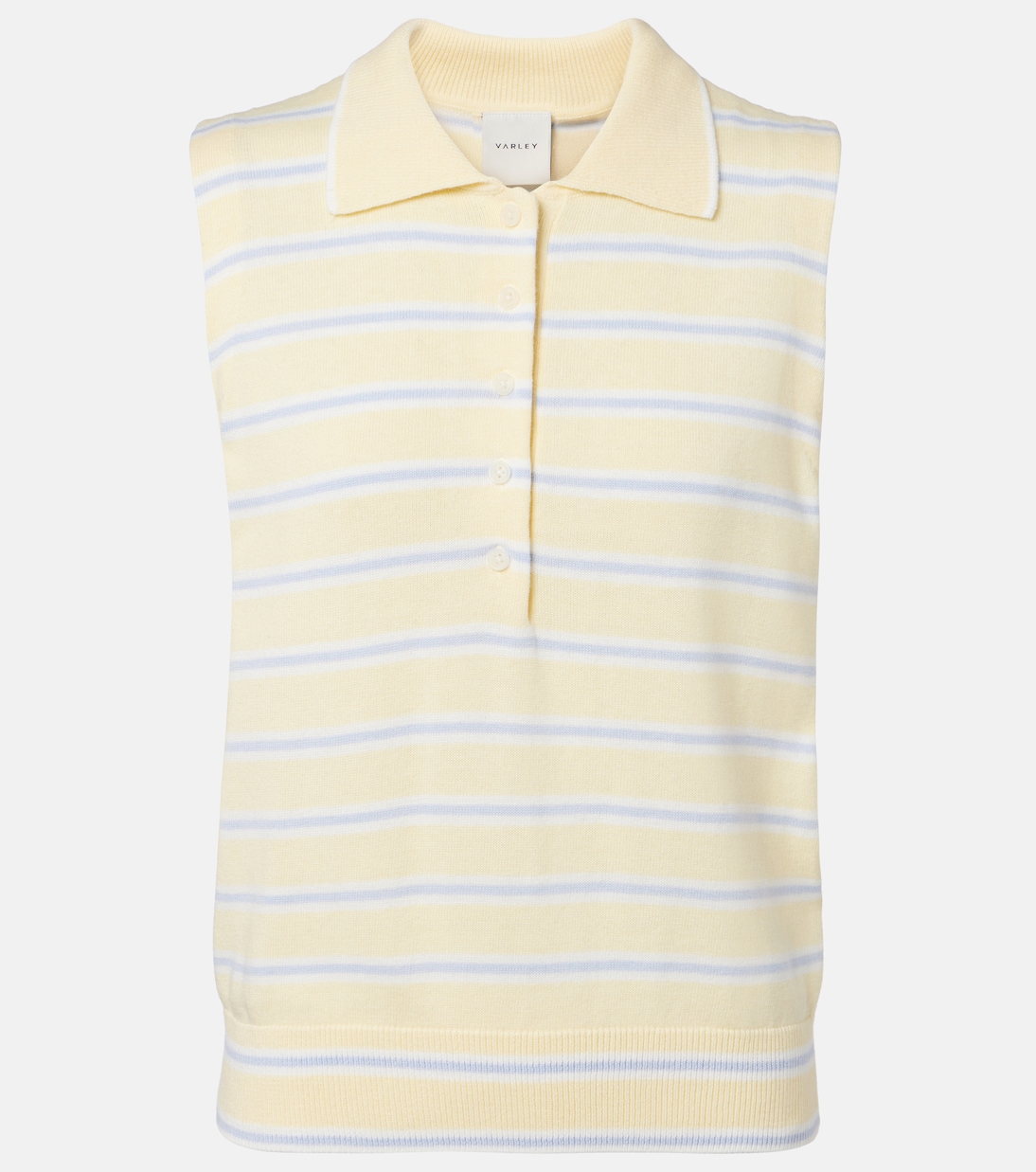 Rue striped cotton-blend polo shirt | Varley