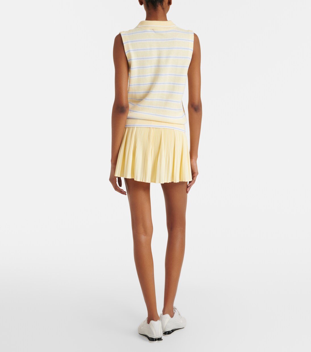 Rue striped cotton-blend polo shirt | Varley