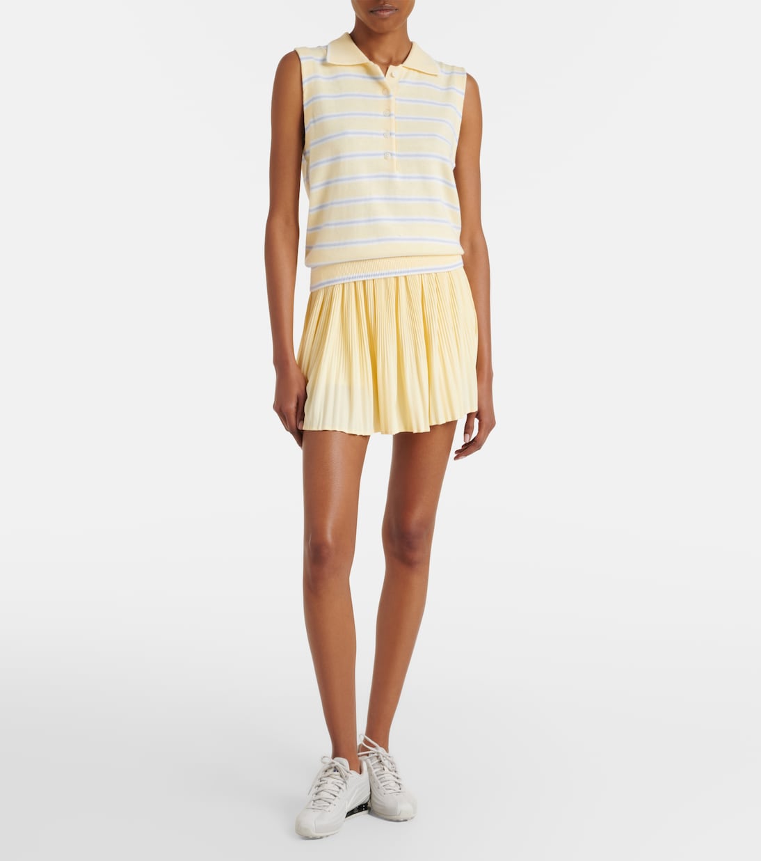 Rue striped cotton-blend polo shirt | Varley