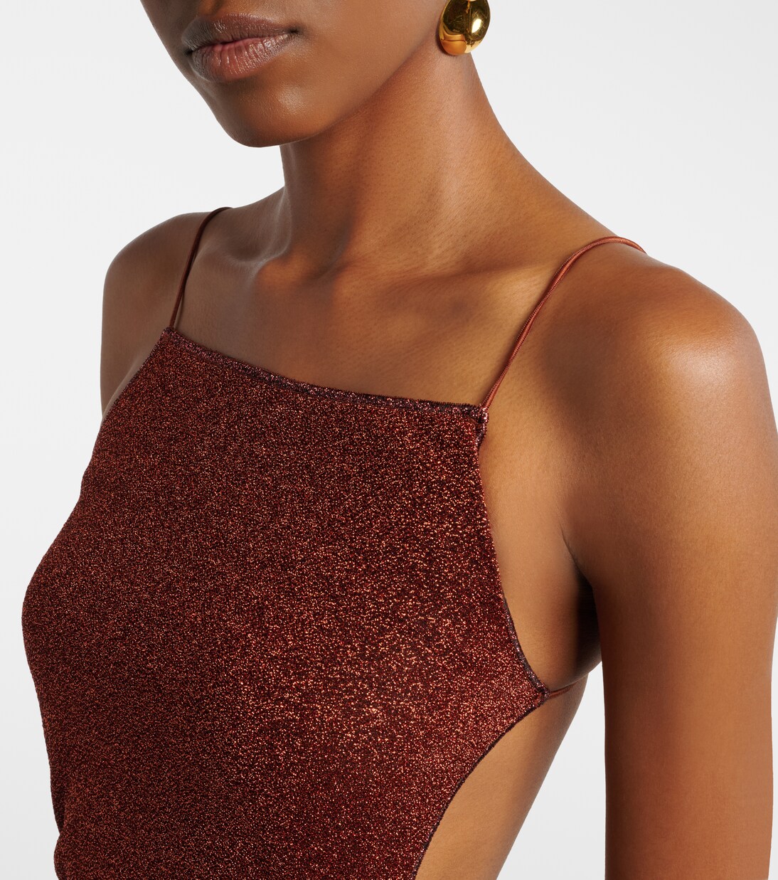Lumière Shell open-back midi dress | Oséree