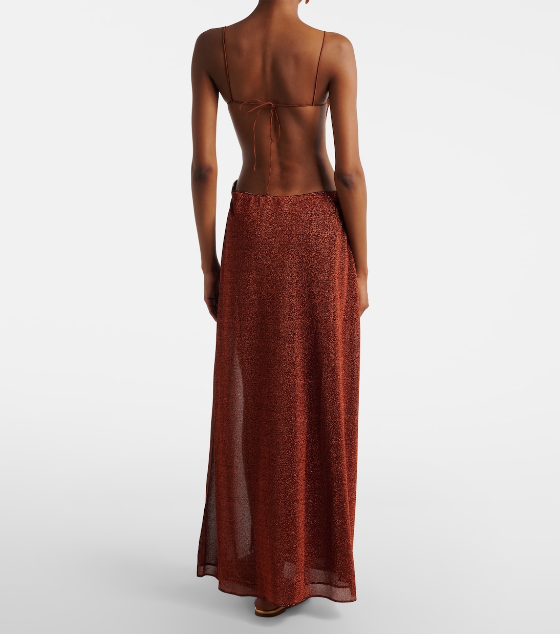 Lumière Shell open-back midi dress | Oséree