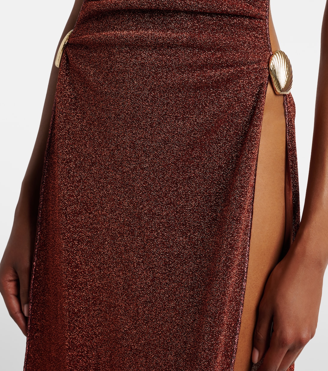 Lumière Shell open-back midi dress | Oséree