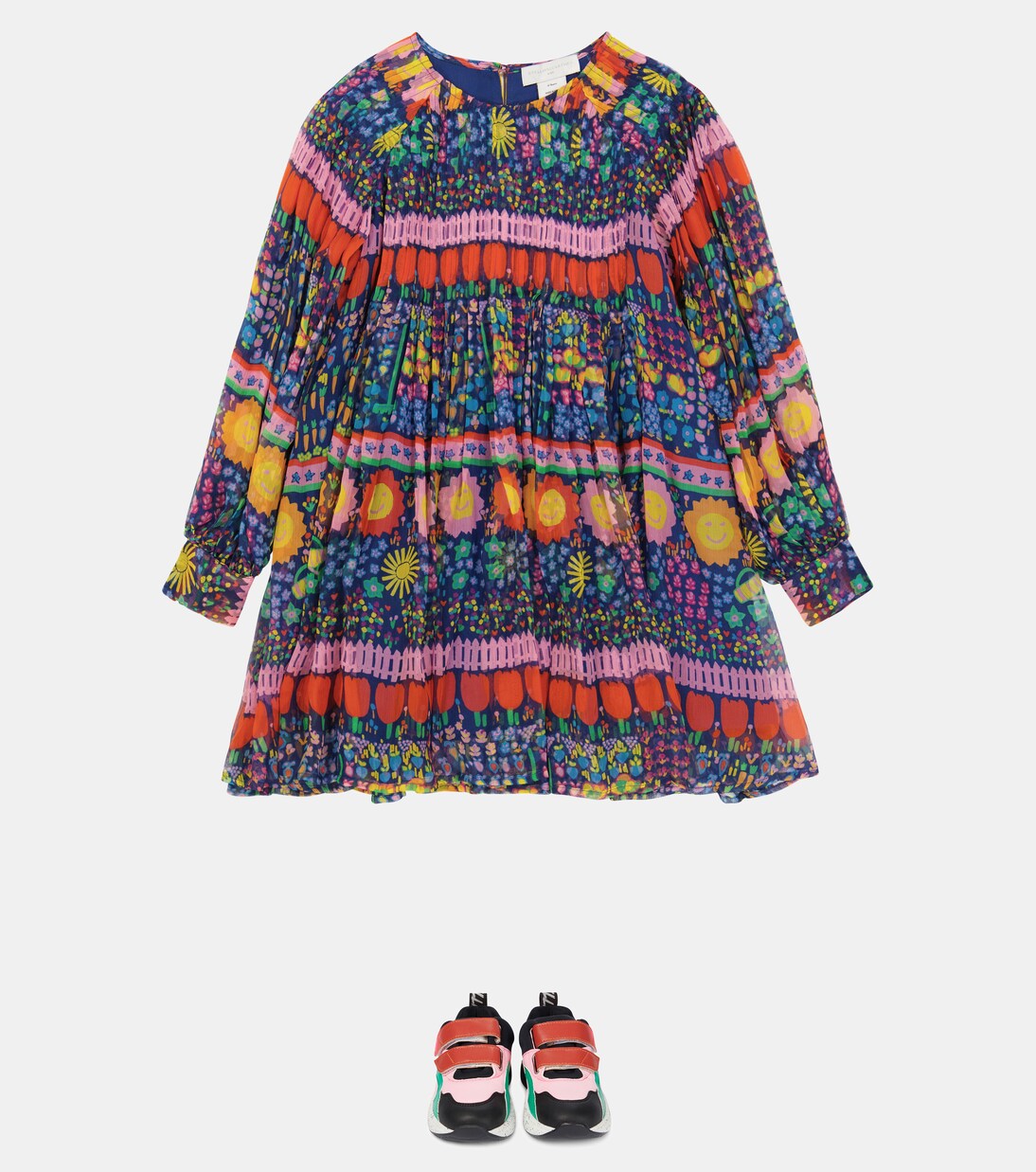 Robe imprimée en soie | Stella McCartney Kids