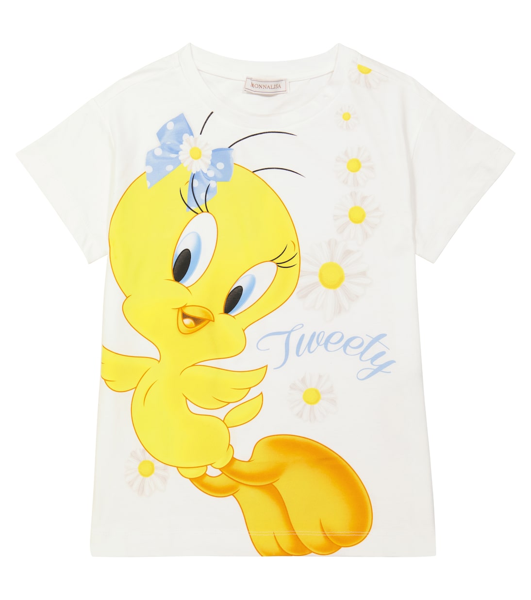 Printed cotton-jersey T-shirt | Monnalisa