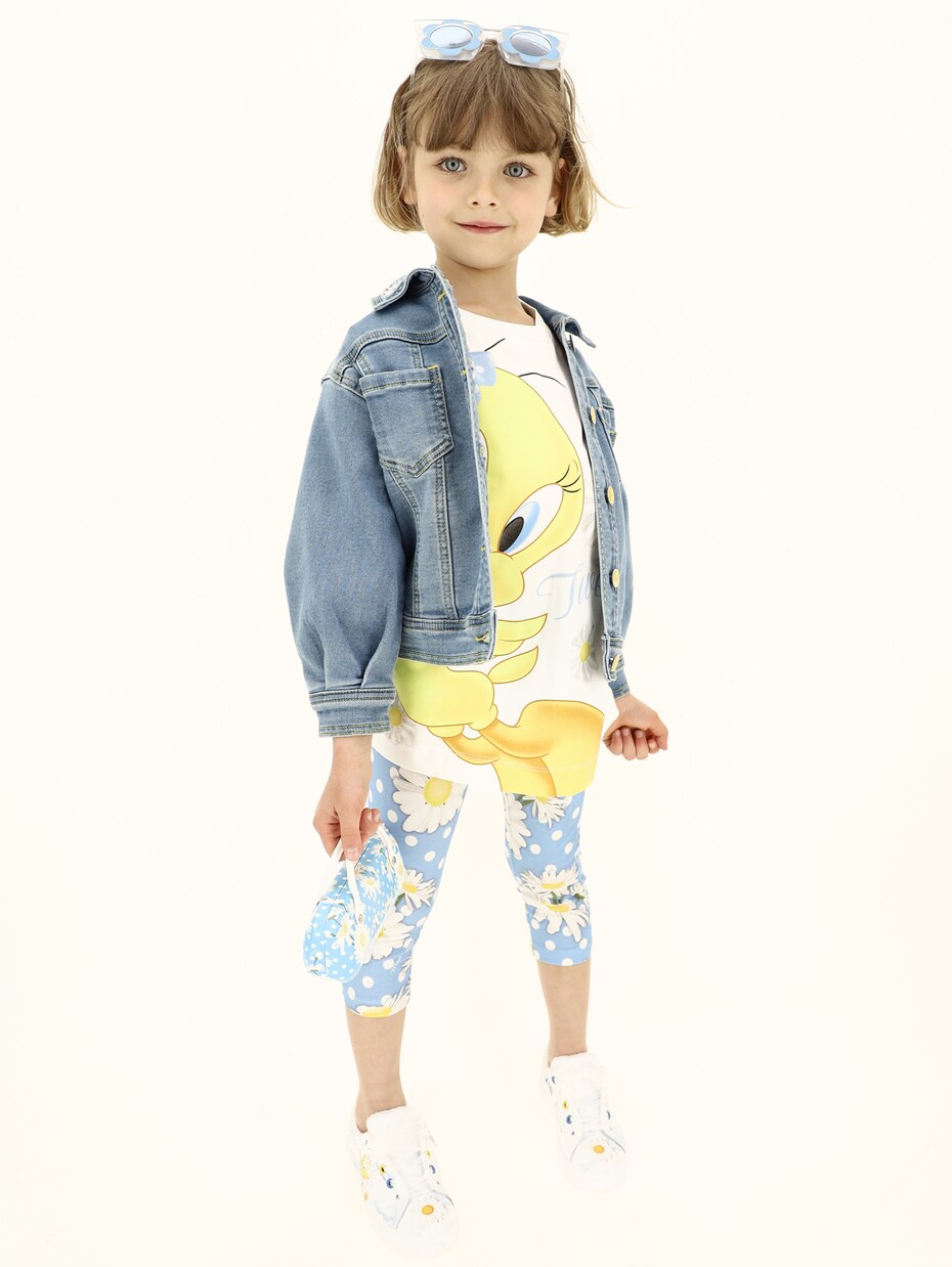 Printed cotton-jersey T-shirt | Monnalisa