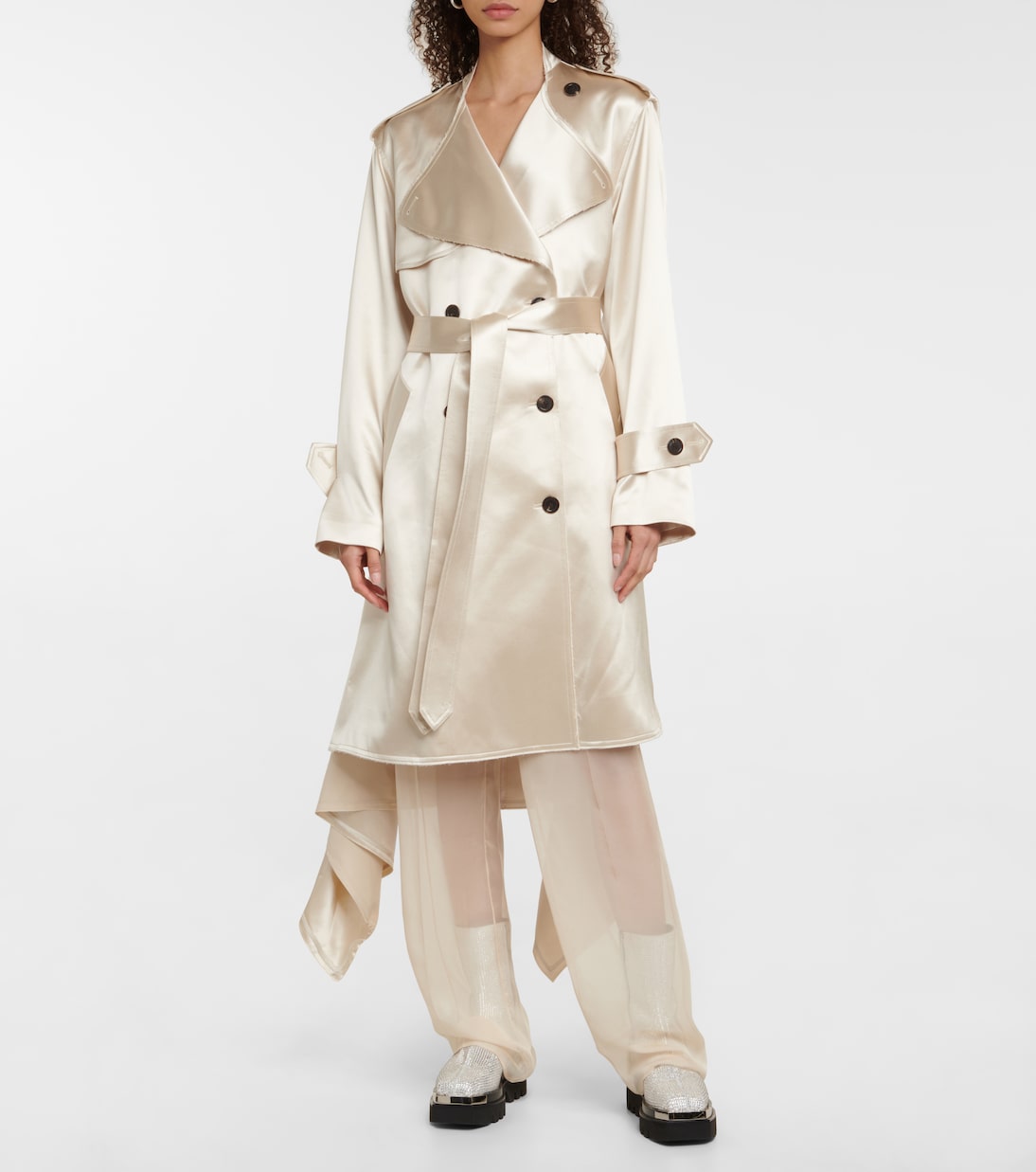 Crystal-embellished leather boots | Peter Do