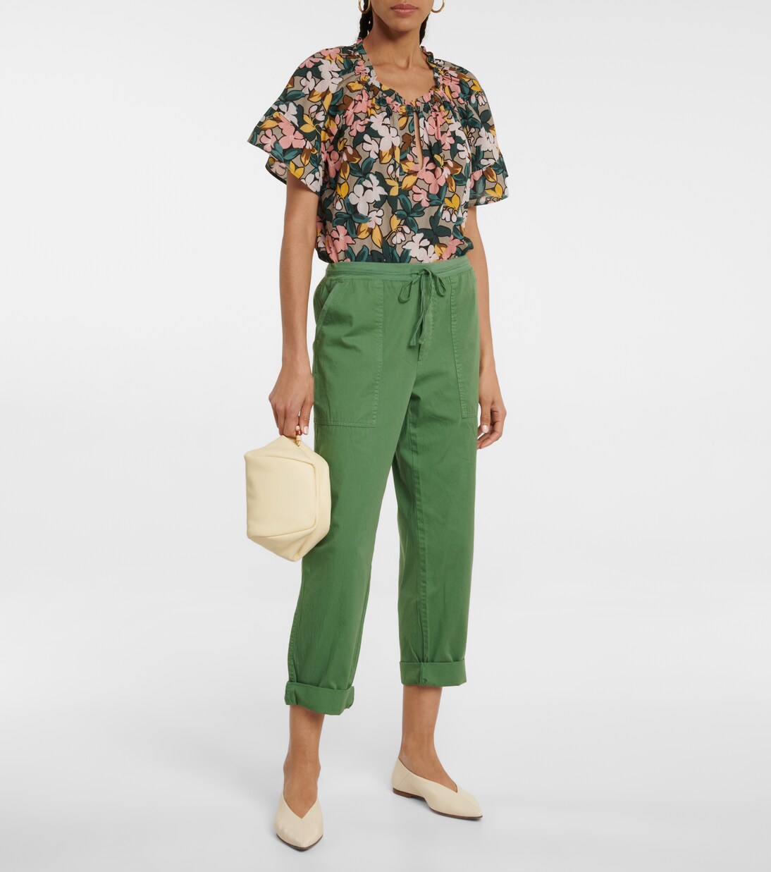 Pantalon cargo Misty à taille mi-haute | Velvet