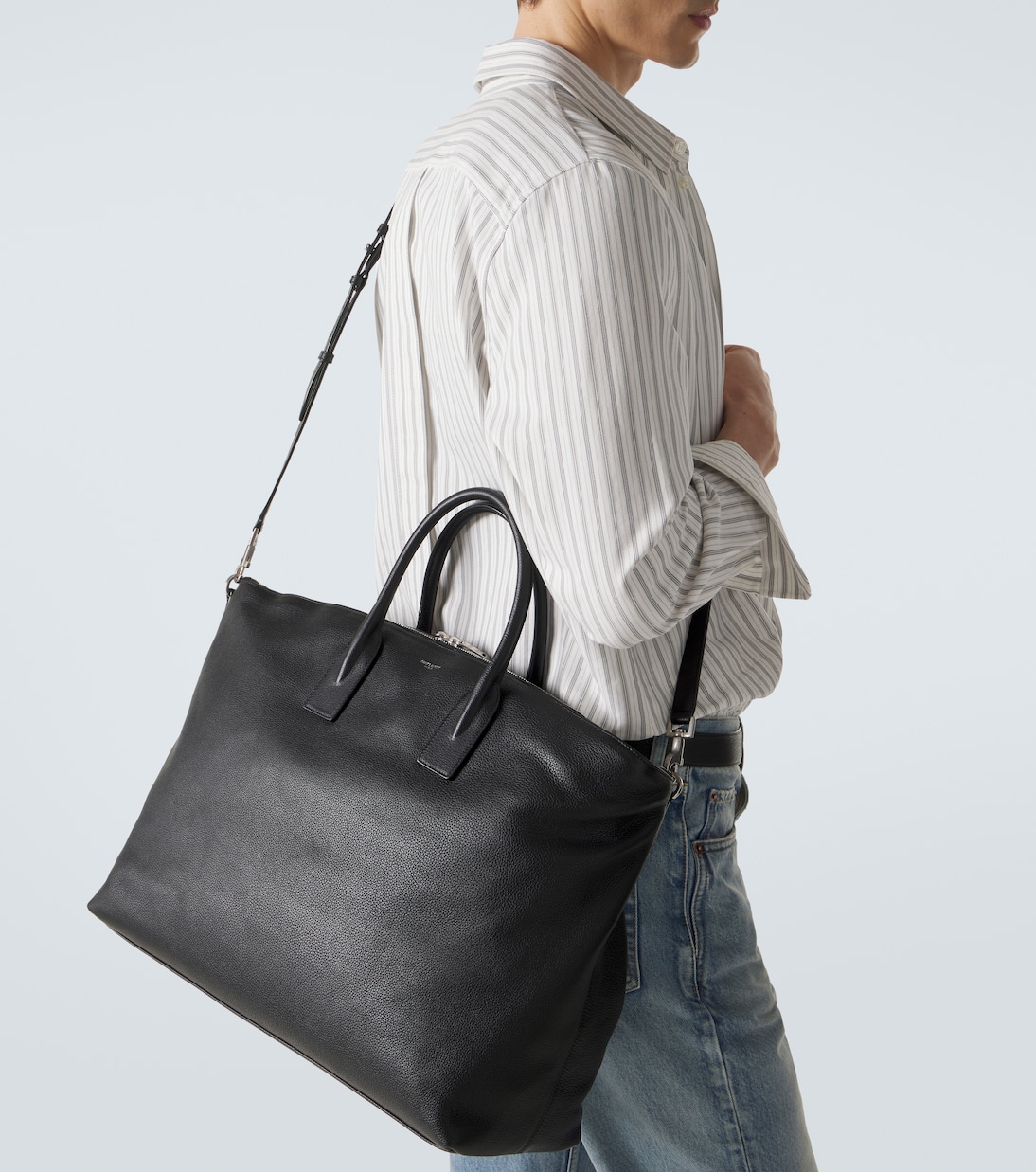 Leather duffel bag | Saint Laurent