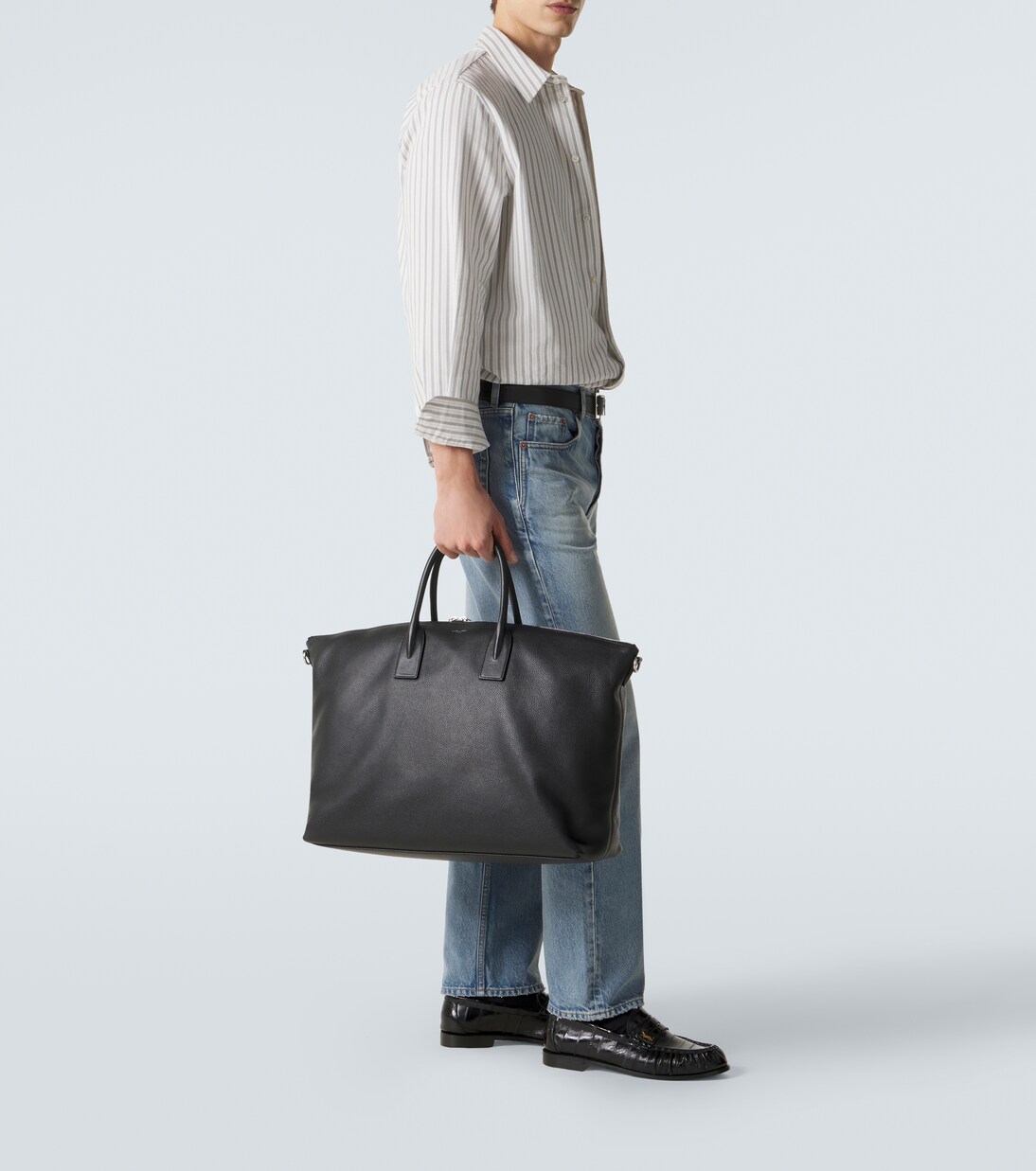 Leather duffel bag | Saint Laurent