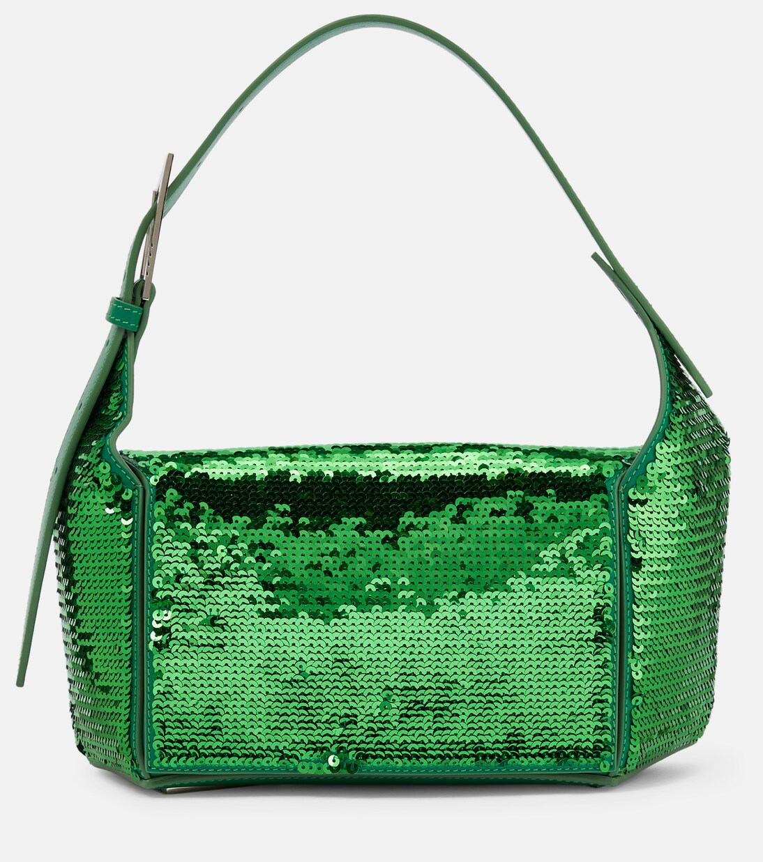 7/7 sequined leather shoulder bag | The Attico