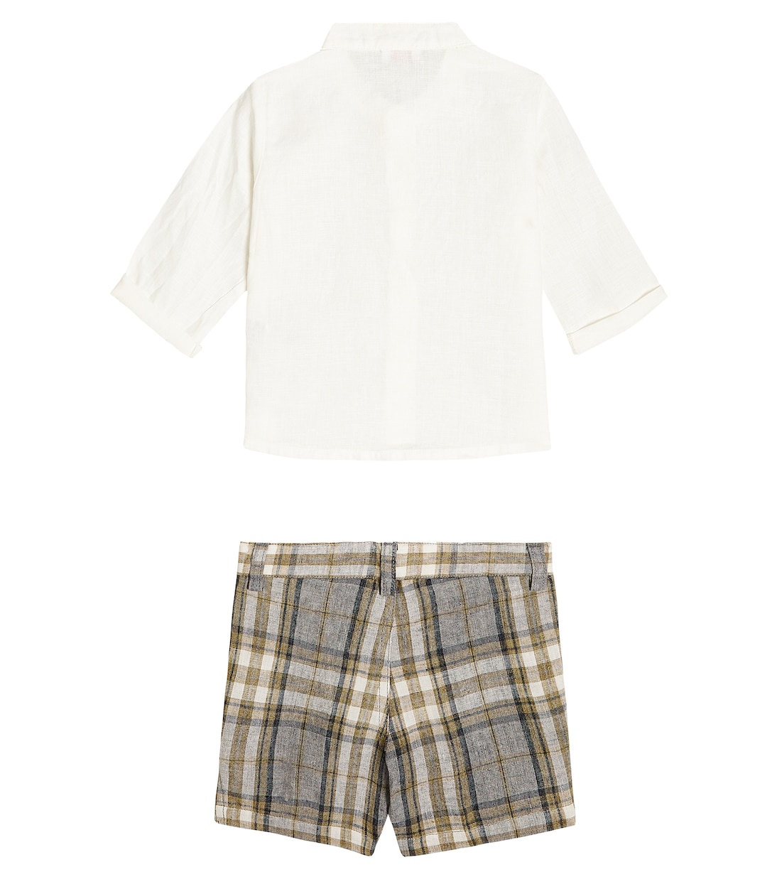 Set camicia e pantaloni Baby in lino | Il Gufo