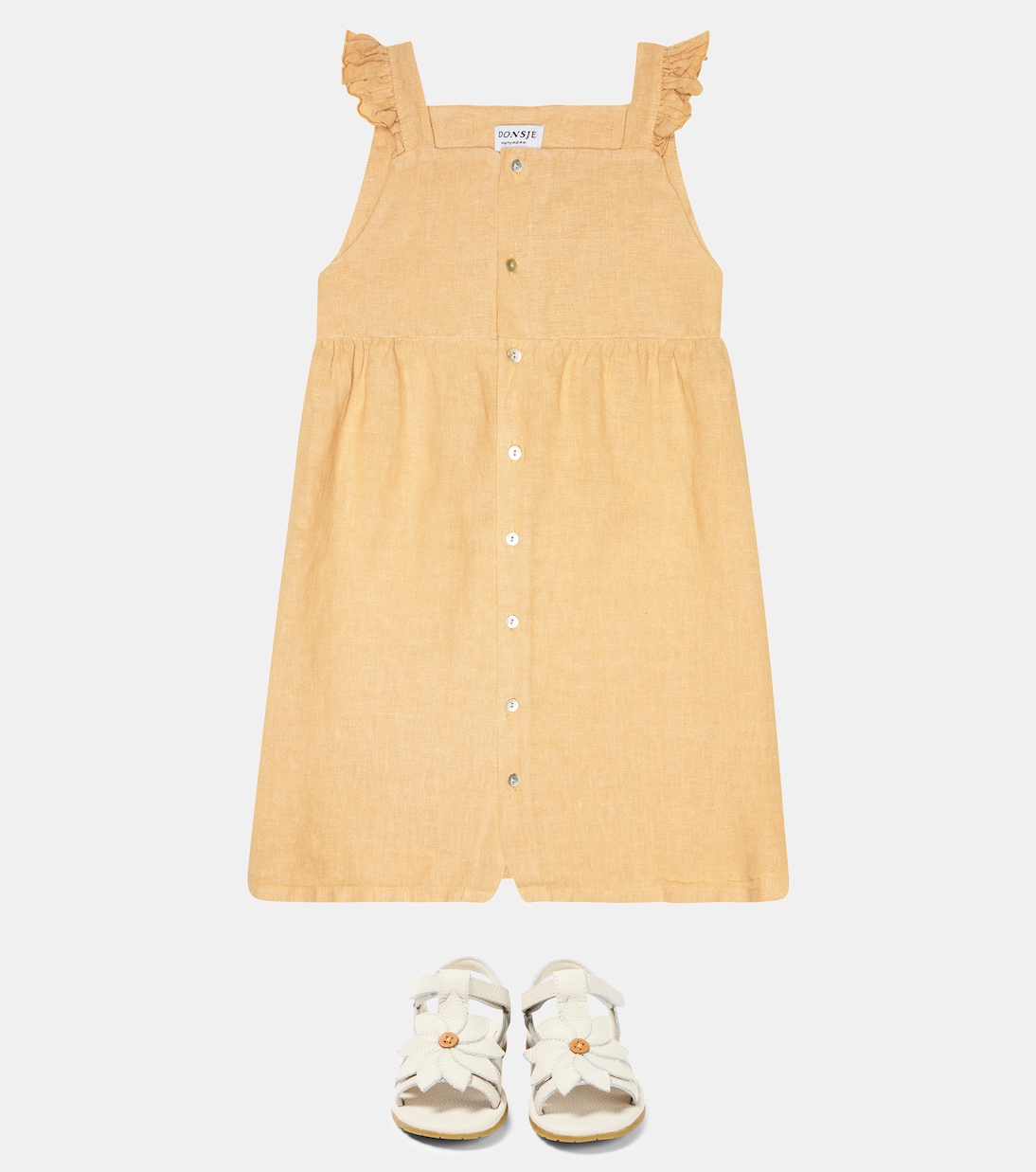 Floor linen dress | Donsje