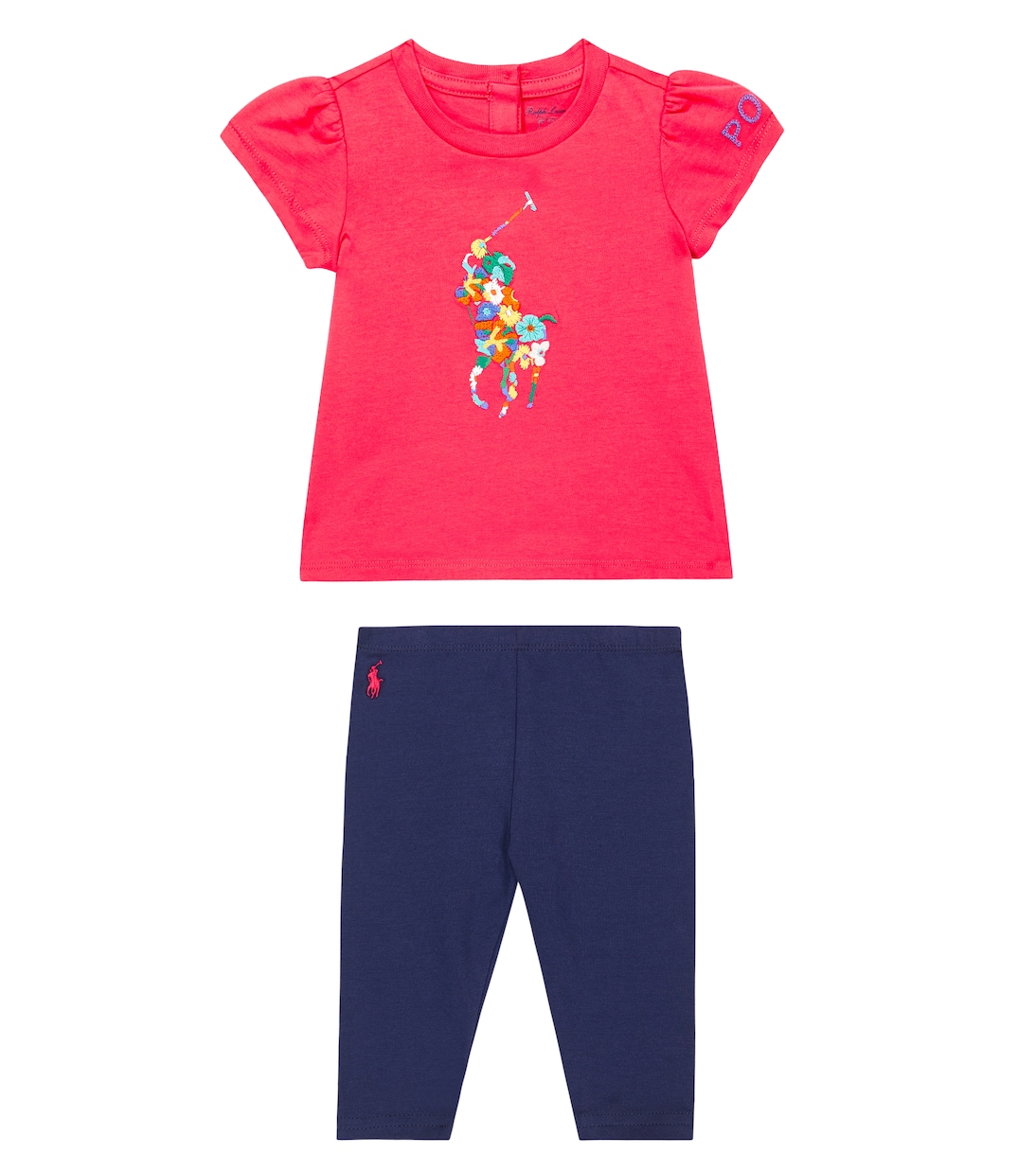 Baby Pony cotton T-shirt and leggings set | Polo Ralph Lauren Kids