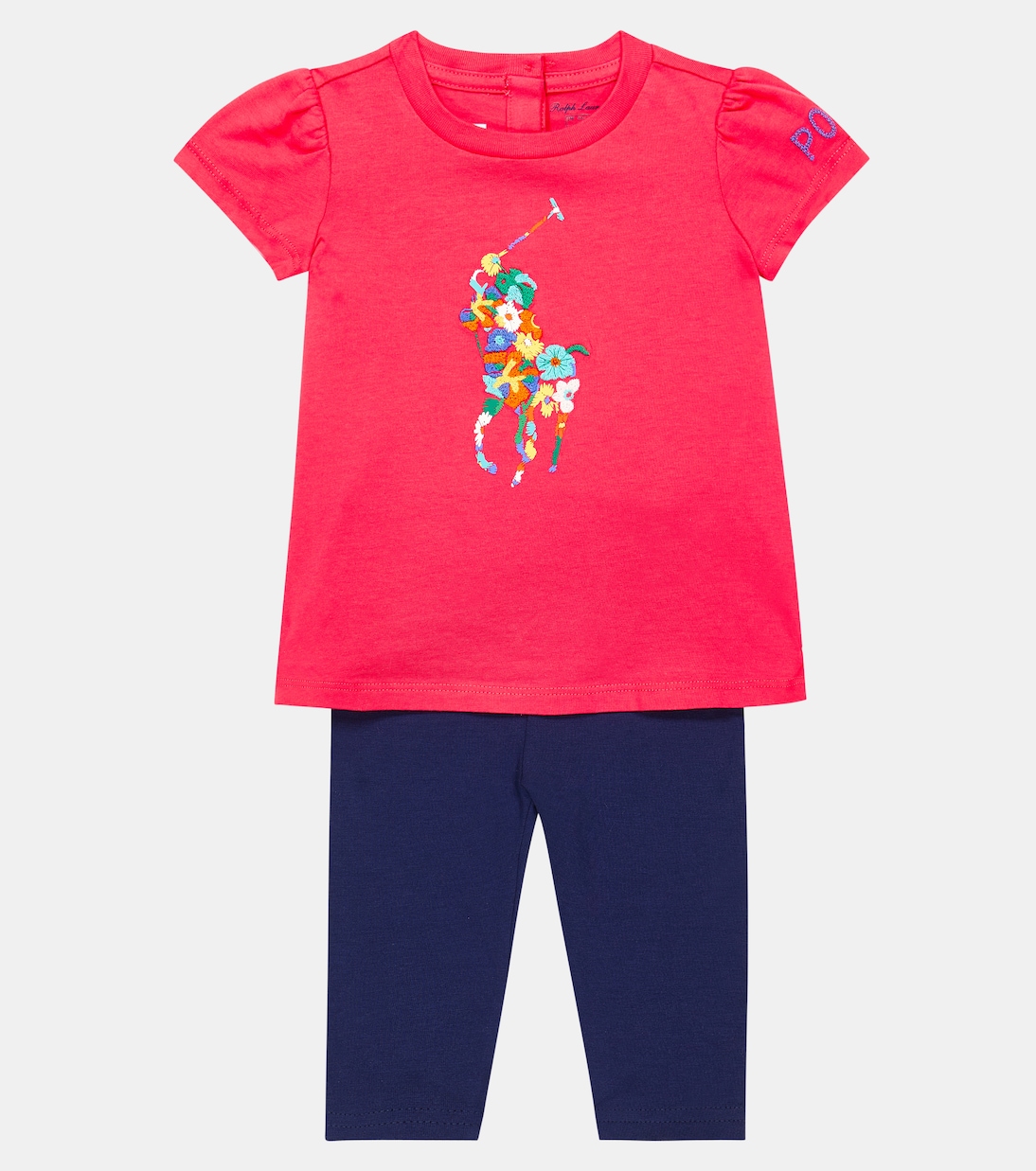 Baby Pony cotton T-shirt and leggings set | Polo Ralph Lauren Kids