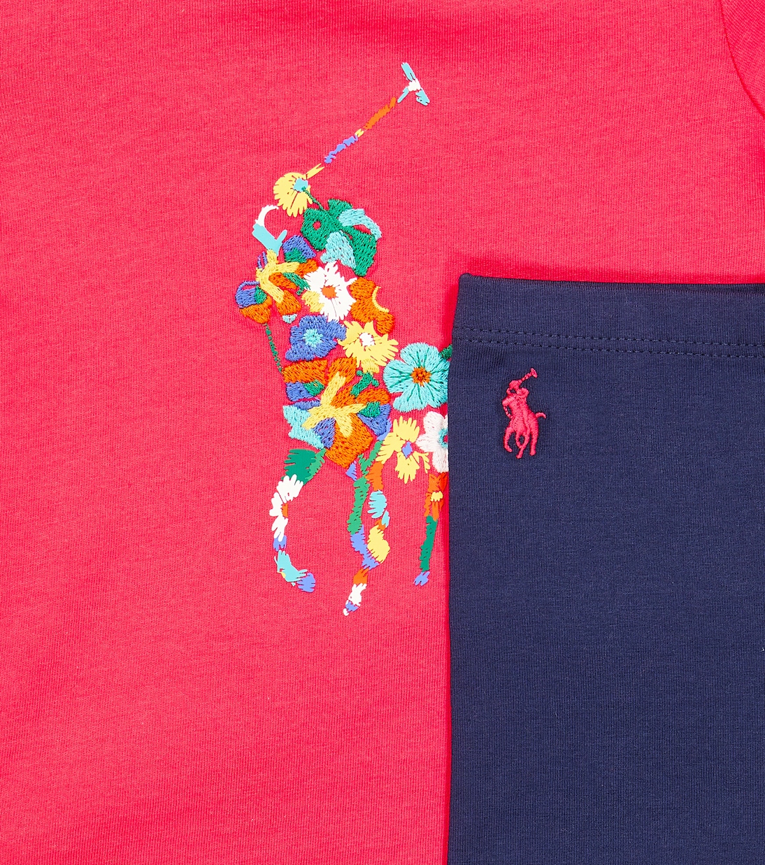 Baby Pony cotton T-shirt and leggings set | Polo Ralph Lauren Kids