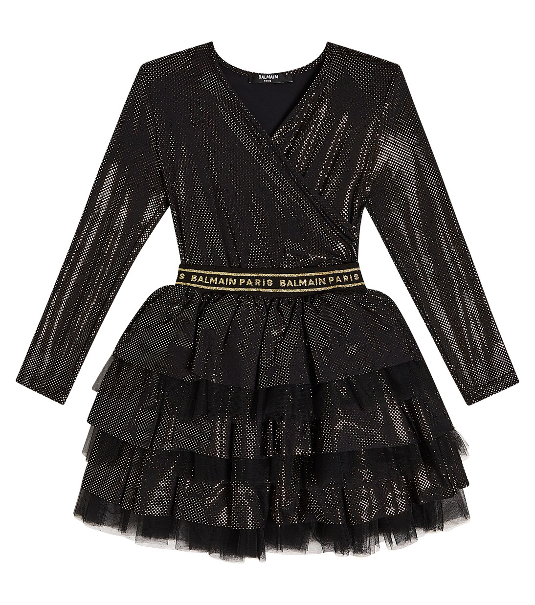 Tiered dress | Balmain Kids