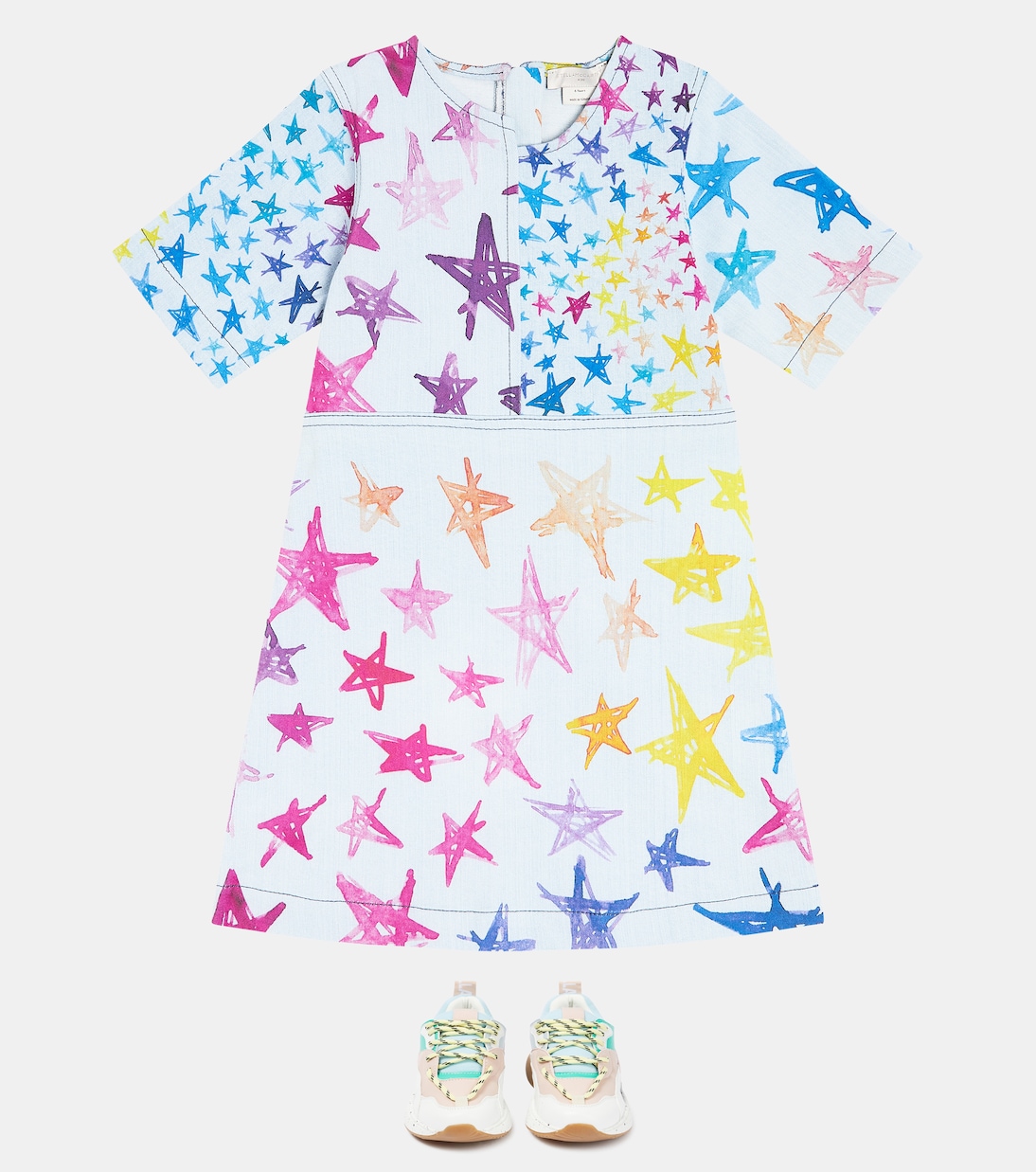 Printed denim dress | Stella McCartney Kids