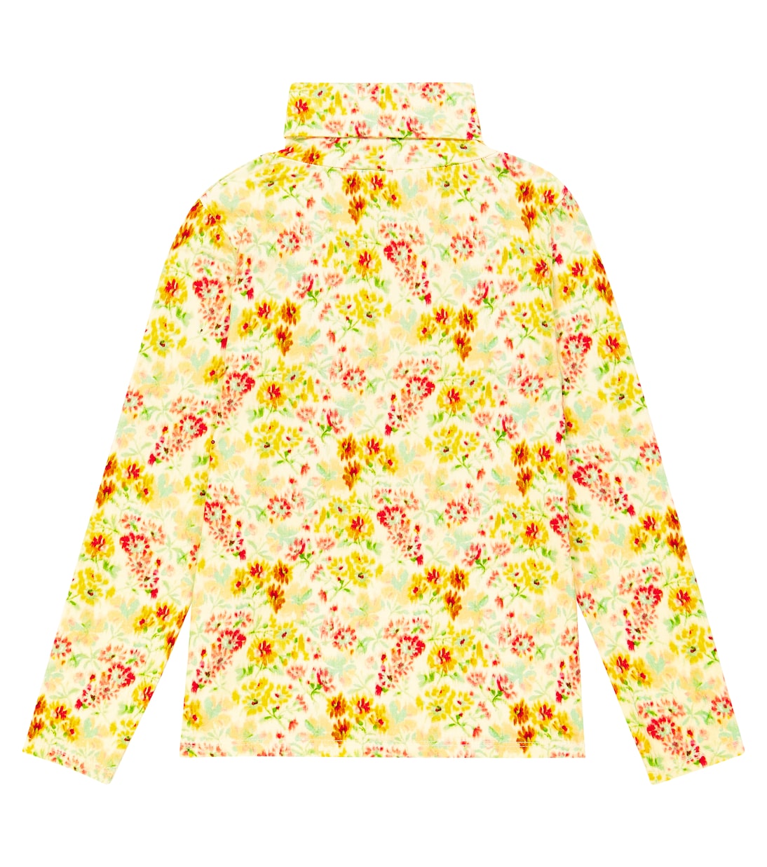 Tyla floral cotton-blend turtleneck top | Morley