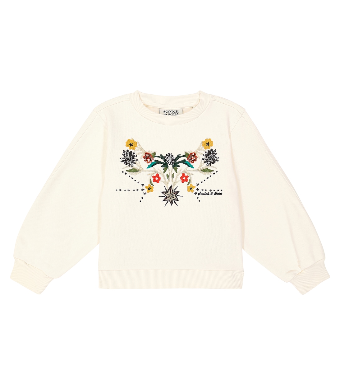 Sweat-shirt brodé en coton mélangé | Scotch & Soda Kids
