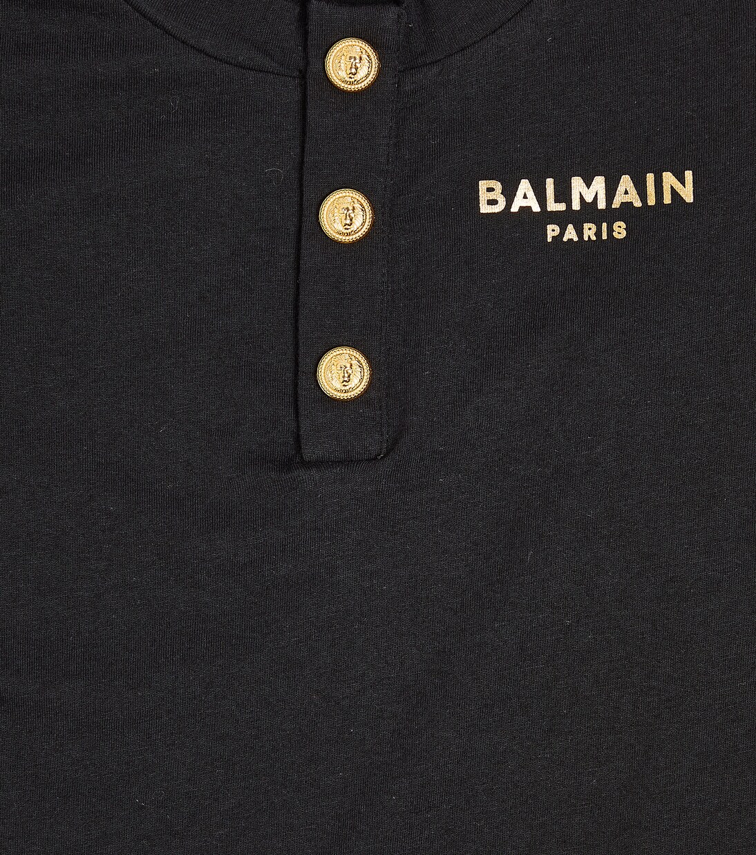 Logo cotton and wool top | Balmain Kids