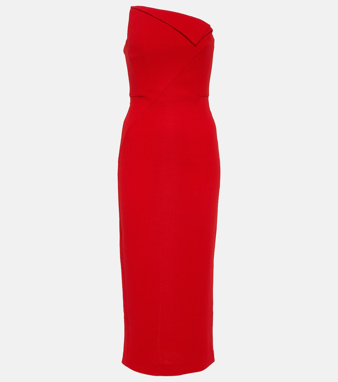 Robe midi Origami en laine | Roland Mouret