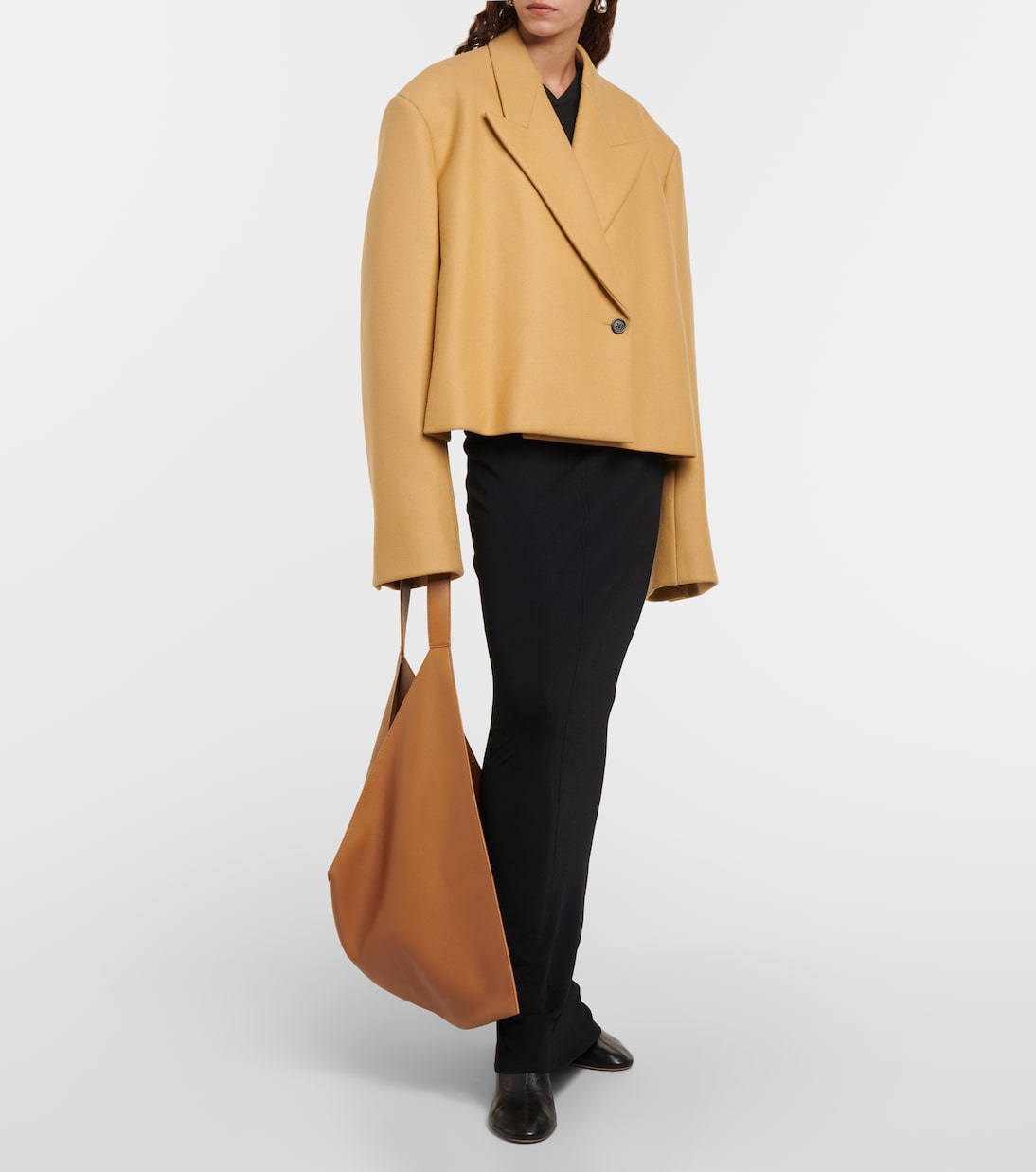 Cropped-Jacke Raymond aus einem Wollgemisch | Khaite