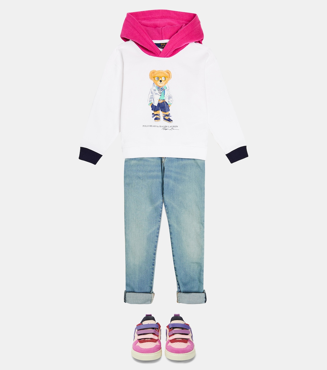 Polo Bear cotton-blend fleece hoodie | Polo Ralph Lauren Kids