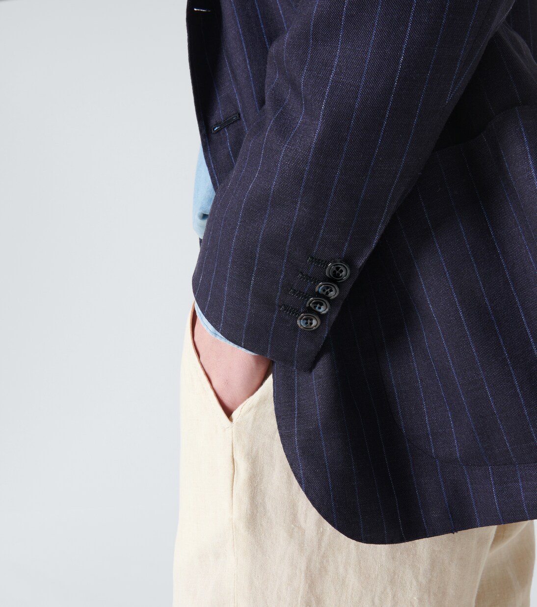 Veste de smoking en cachemire, soie et lin | Kiton