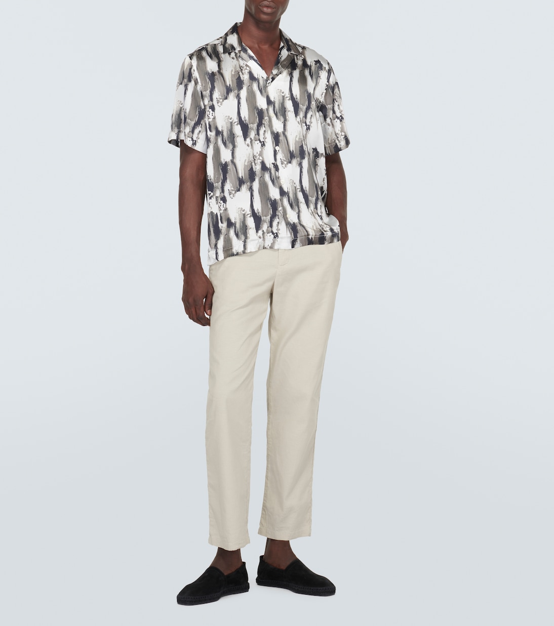 Chemise Roberto imprimée en soie | Frescobol Carioca