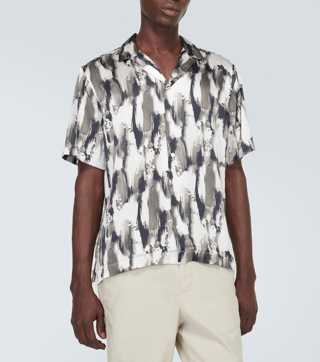 Chemise Roberto imprimée en soie | Frescobol Carioca