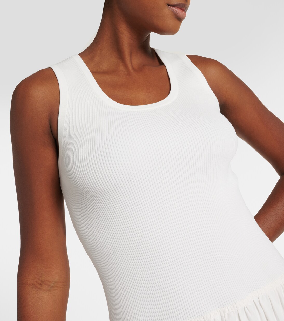 White Label Malia棉质府绸中长连衣裙 | Proenza Schouler