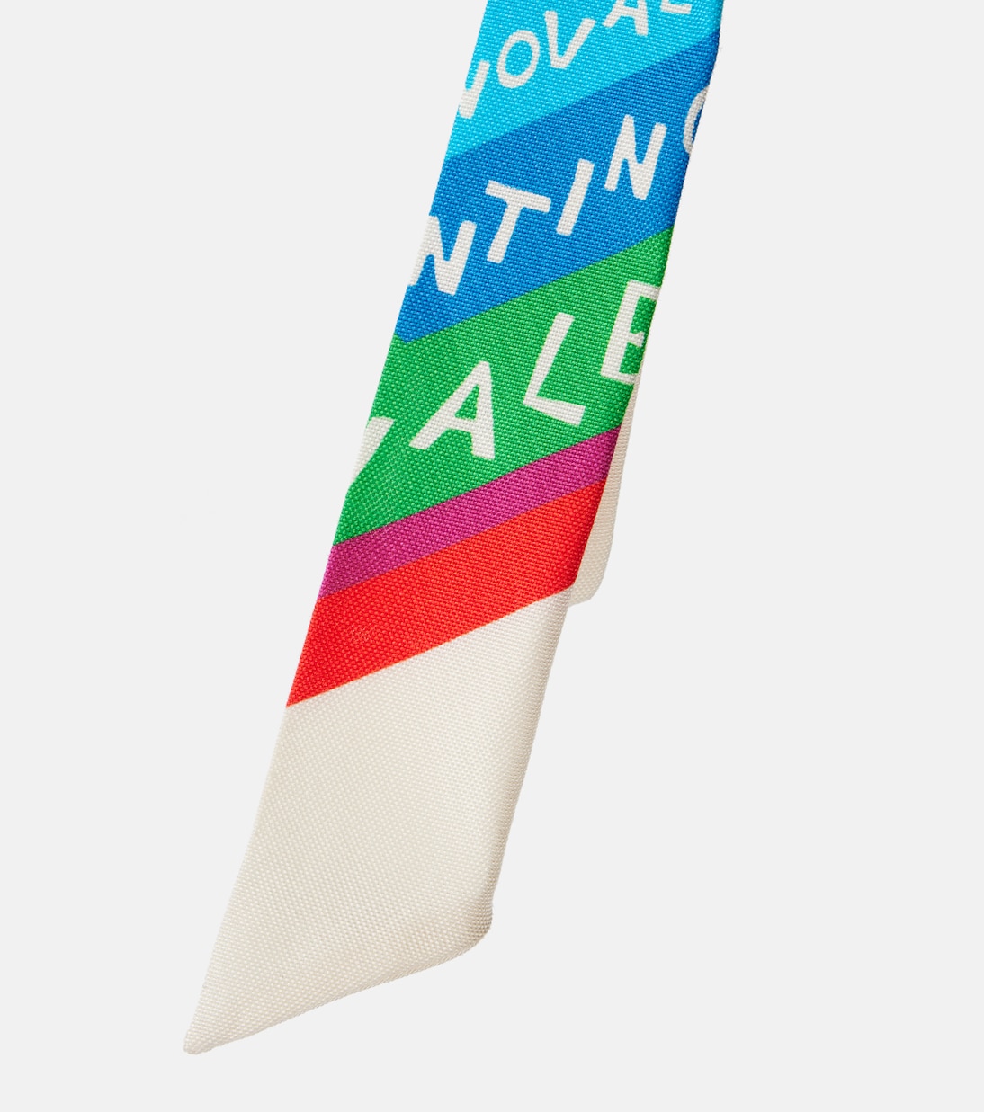 Valentino Chevron 24 silk and cotton head wrap | Valentino