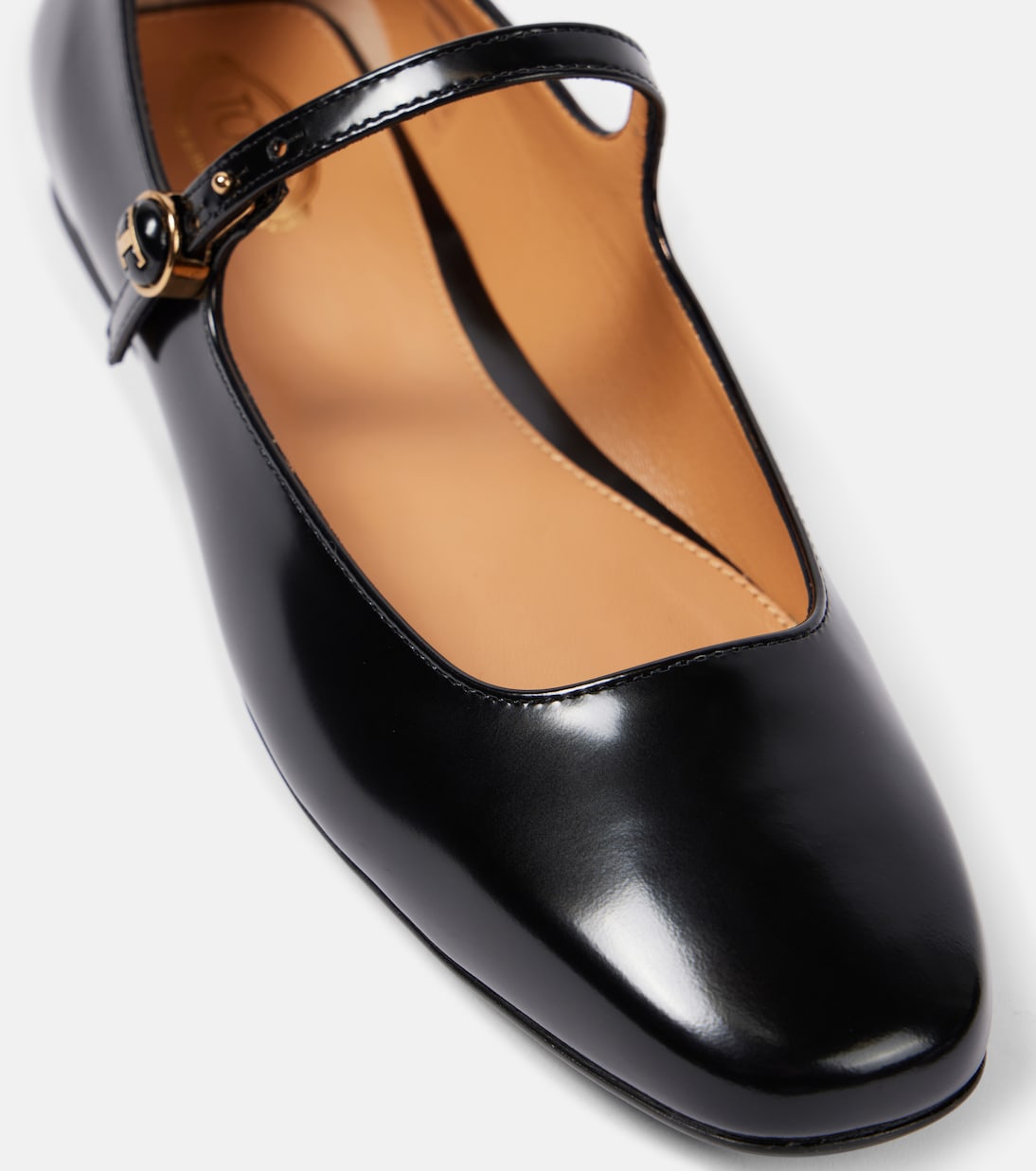 Polished leather Mary Jane flats | Tod's