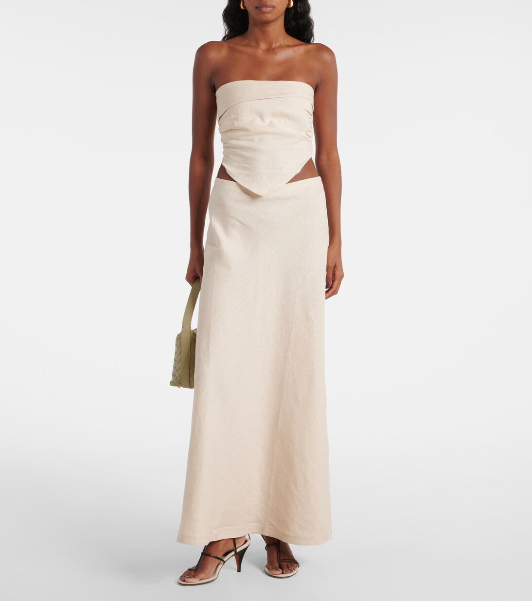 Antibes linen bandeau top | Faithfull