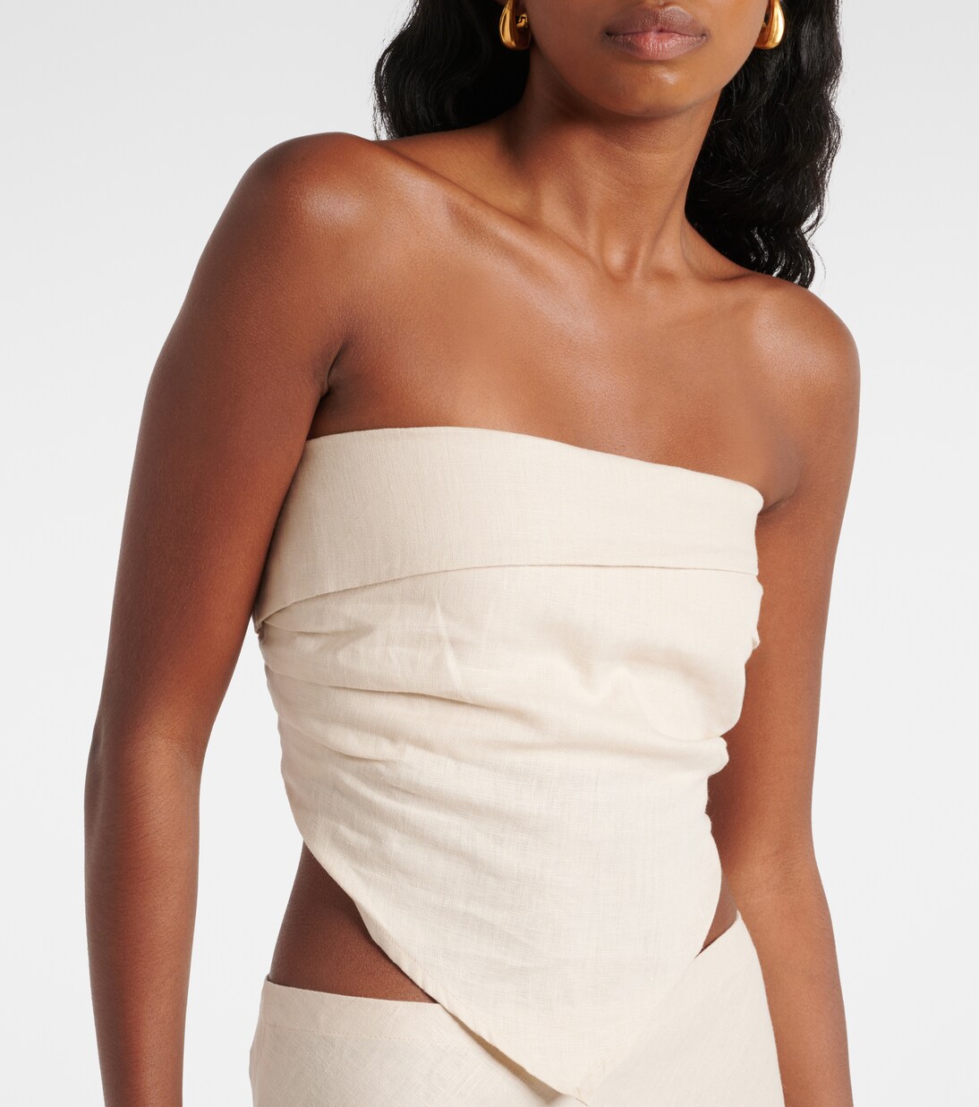 Antibes linen bandeau top | Faithfull