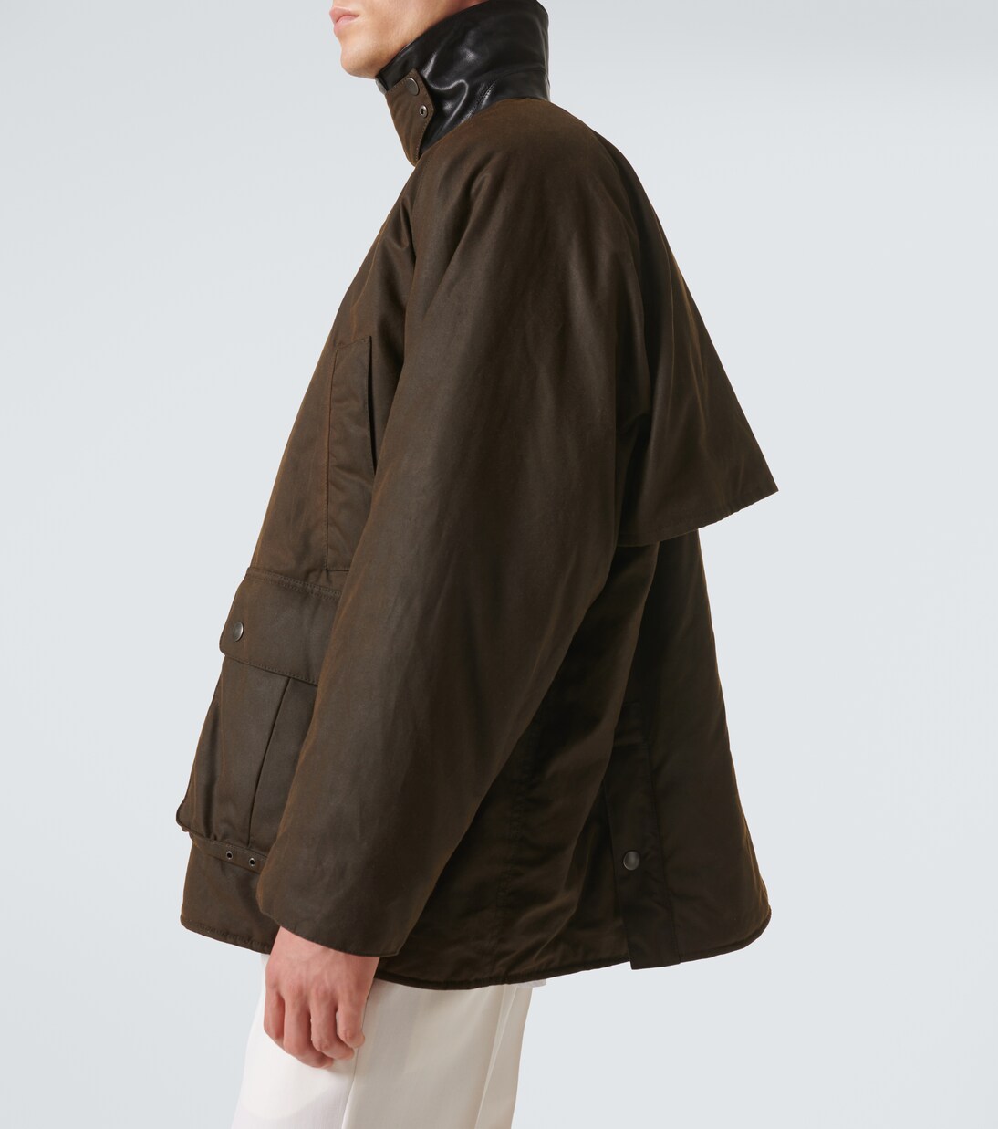 Chaqueta de algodón con piel | Miu Miu