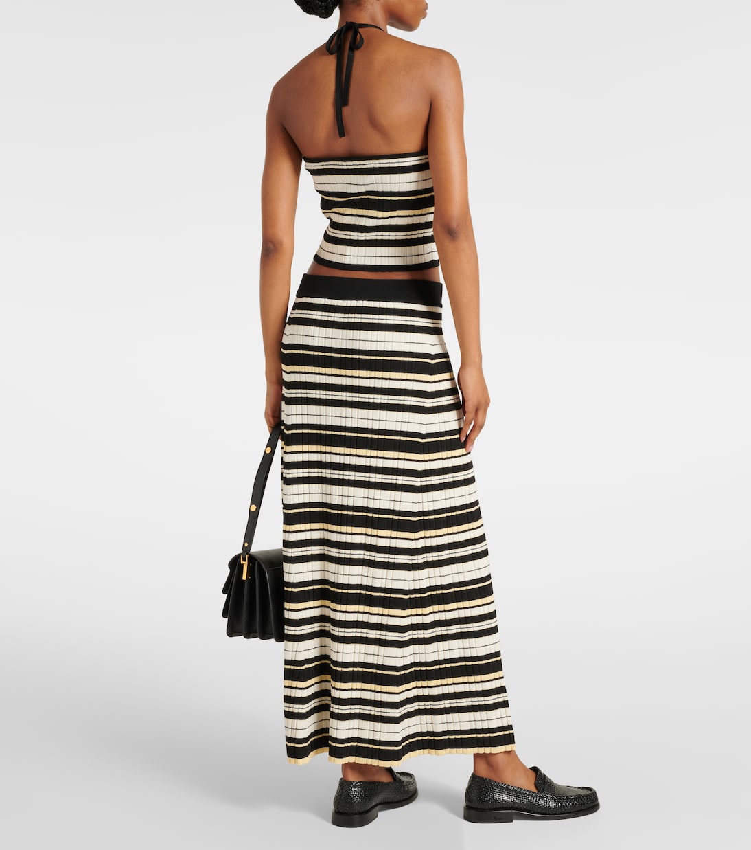 Midirock aus Rippstrick | Ganni