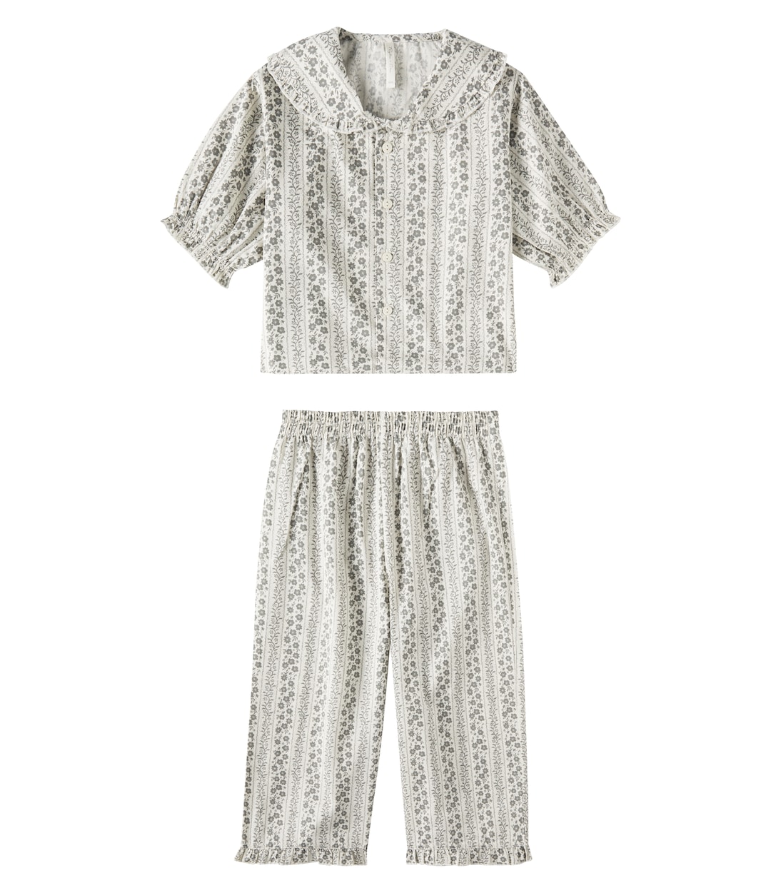 Vines printed ruffed pajamas | Rylee + Cru