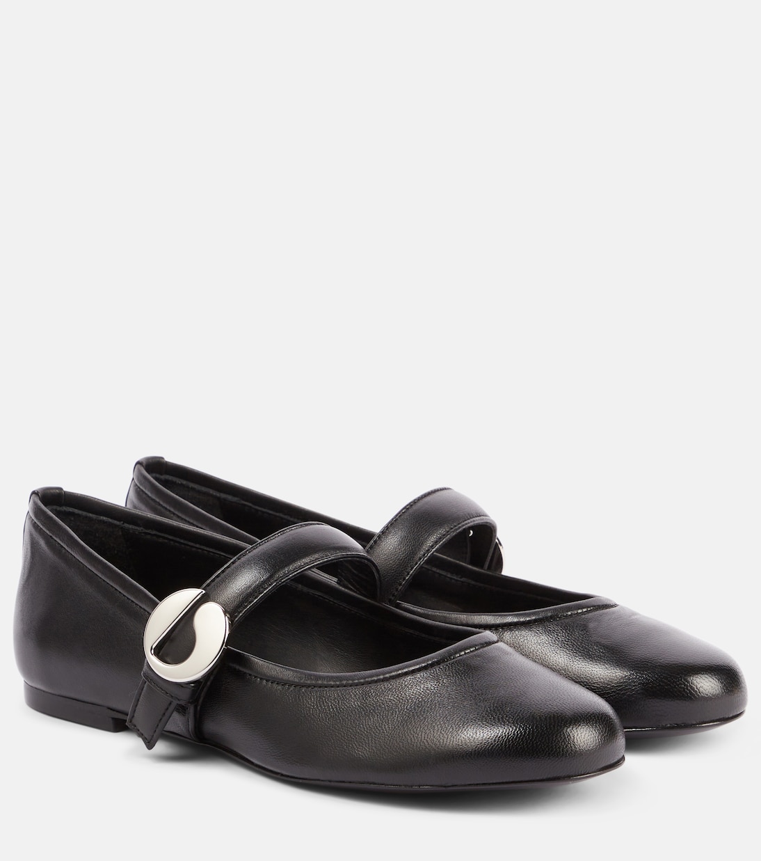 Belt leather ballet flats | Coperni
