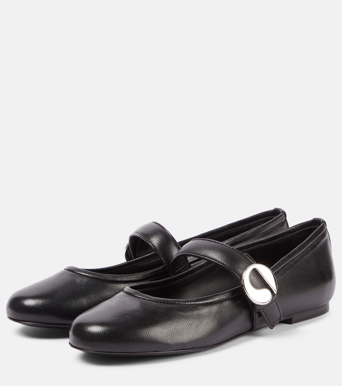 Belt leather ballet flats | Coperni