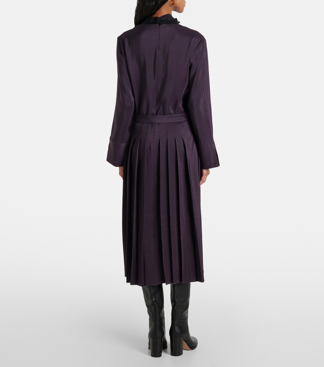 Robe midi en laine et soie | Joseph