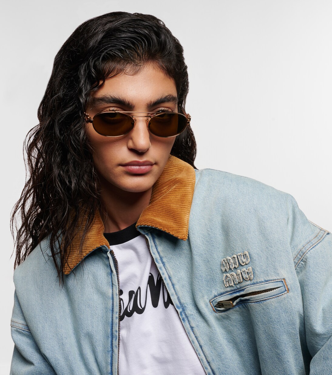 Ovale Sonnenbrille | Miu Miu