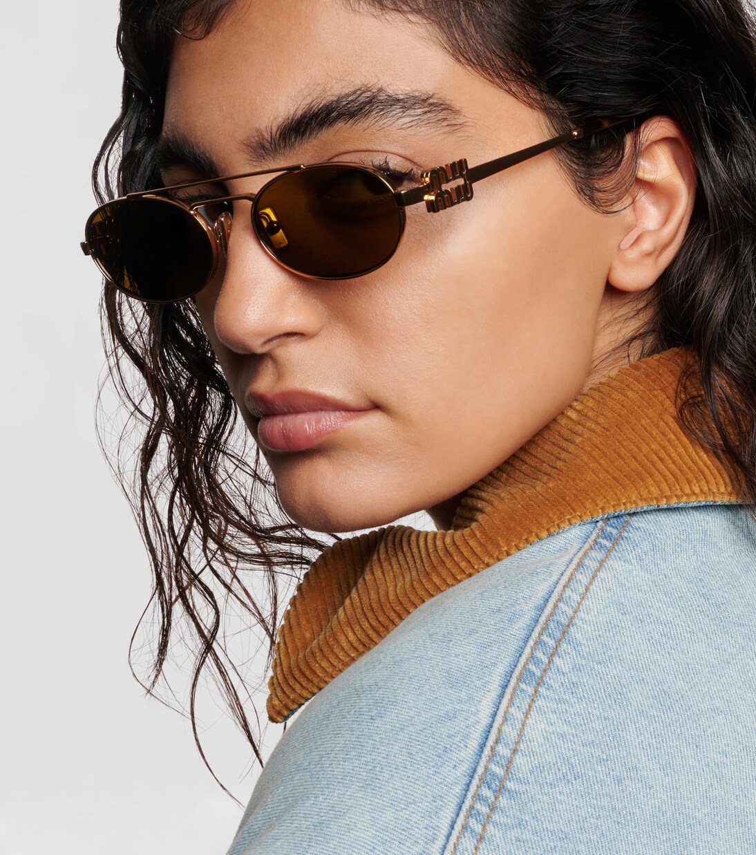 Ovale Sonnenbrille | Miu Miu