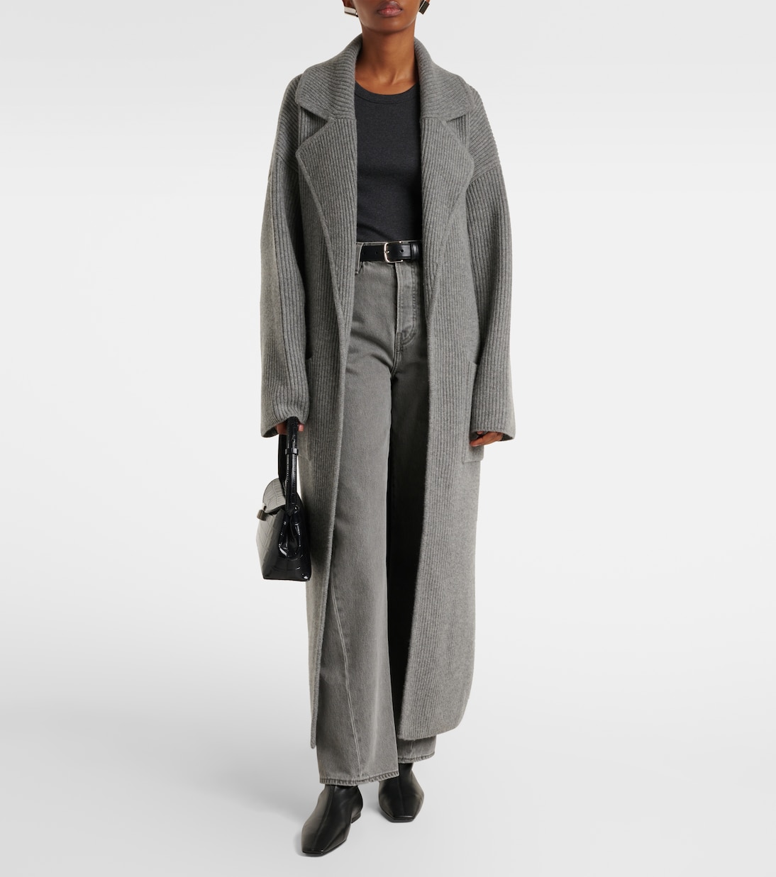 Tank top acanalado de mezcla de algodón | Toteme