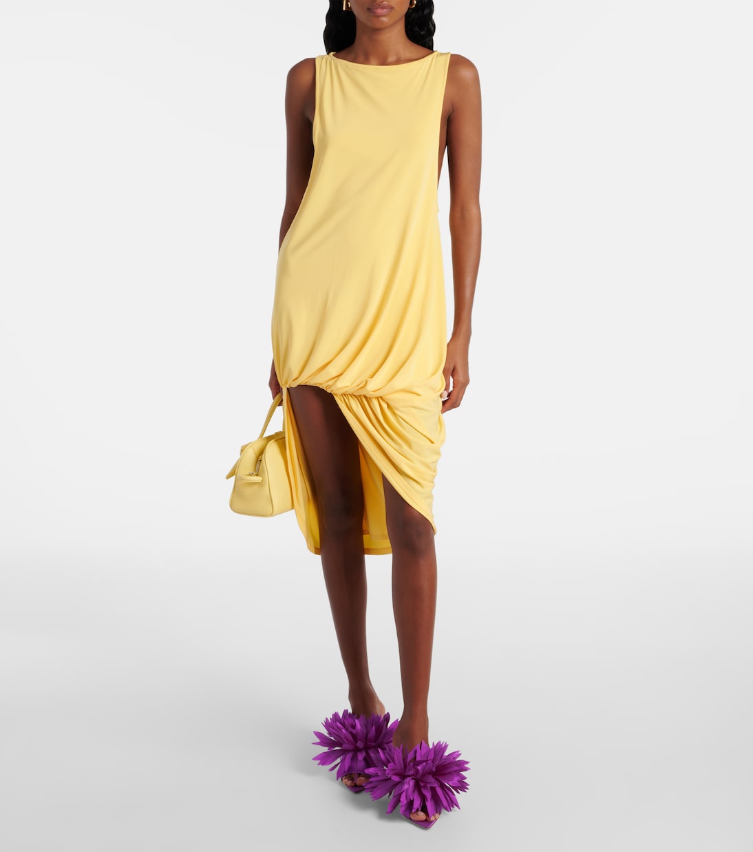 Daniah 85 embellished crêpe satin mules | Gianvito Rossi