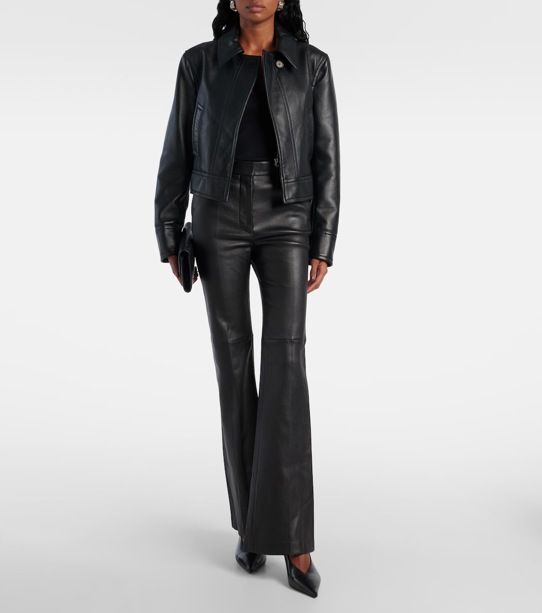 Cropped-Lederjacke Caron | Joseph