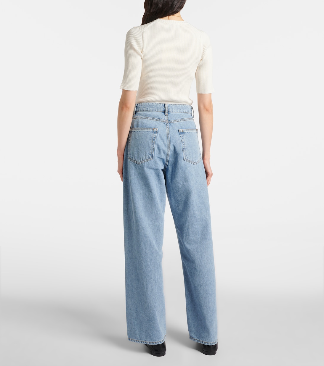 Jeans a gamba larga e vita bassa | Róhe